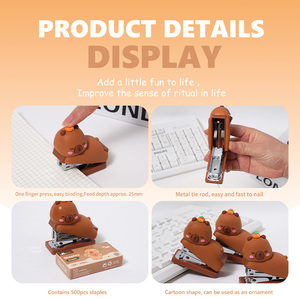 شبك كابيبارا figno.12 + شعيرات البول ، مجموعة أدوات مكتبية لطيفة للمكتب والدراسة - Product Image 4