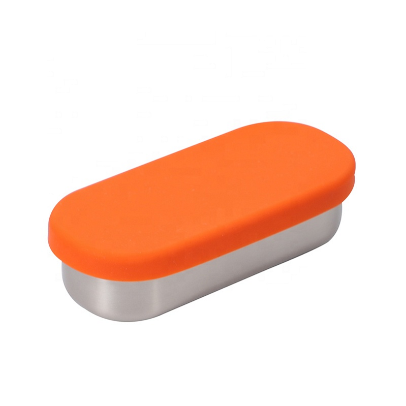 orange 140ml-couvercle en silicone