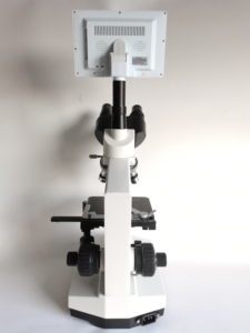 Microscopio Trinocular digital multiusos, dispositivo de laboratorio biológico con conexión para pantalla de ordenador, USB, precio bajo - Product Image 3