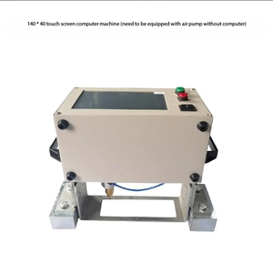 Placa de identificación de acero de 140*40mm de mano, máquina de marcado de números de chasis Vin, LCD, grabado por pulverización mecánico controlado por ordenador, nuevo usado