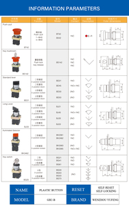 (XB2 Series XB2 BD33 Selector) 22 Mét Momentary 2 Vị Trí Pushbutton On Off Thiết Bị Chuyển Mạch Tự Khóa Rotary Nhựa Nút Push <span class=keywords><strong>Switch</strong></span> - Product Image 4