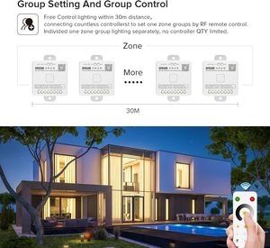 ESann 2.4GHz SPI PWM 4 Zone Thin Touch RF telecomando per SP63 * E Controller WS2812B FCOB DIM CCT RGBW rgbct - Product Image 5