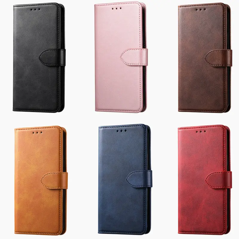 Luxury Protective Wallet Flip Pu Leather Mobile Cell Phone Cover Case For Iphone 15 14 Pro Max 14 Plus 13 12