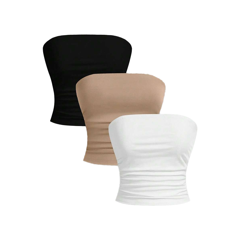 3PCS White Black Brown