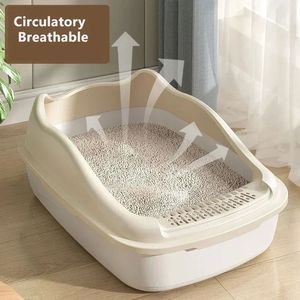 Kedi Kitty anti-sıçrama kediler için kum kabı küçük boy <span class=keywords><strong>Pet</strong></span> Sandbox tuvalet <span class=keywords><strong>Pet</strong></span> Sandbox yavru tepsi Bedpan temizleme kedi malzemeleri