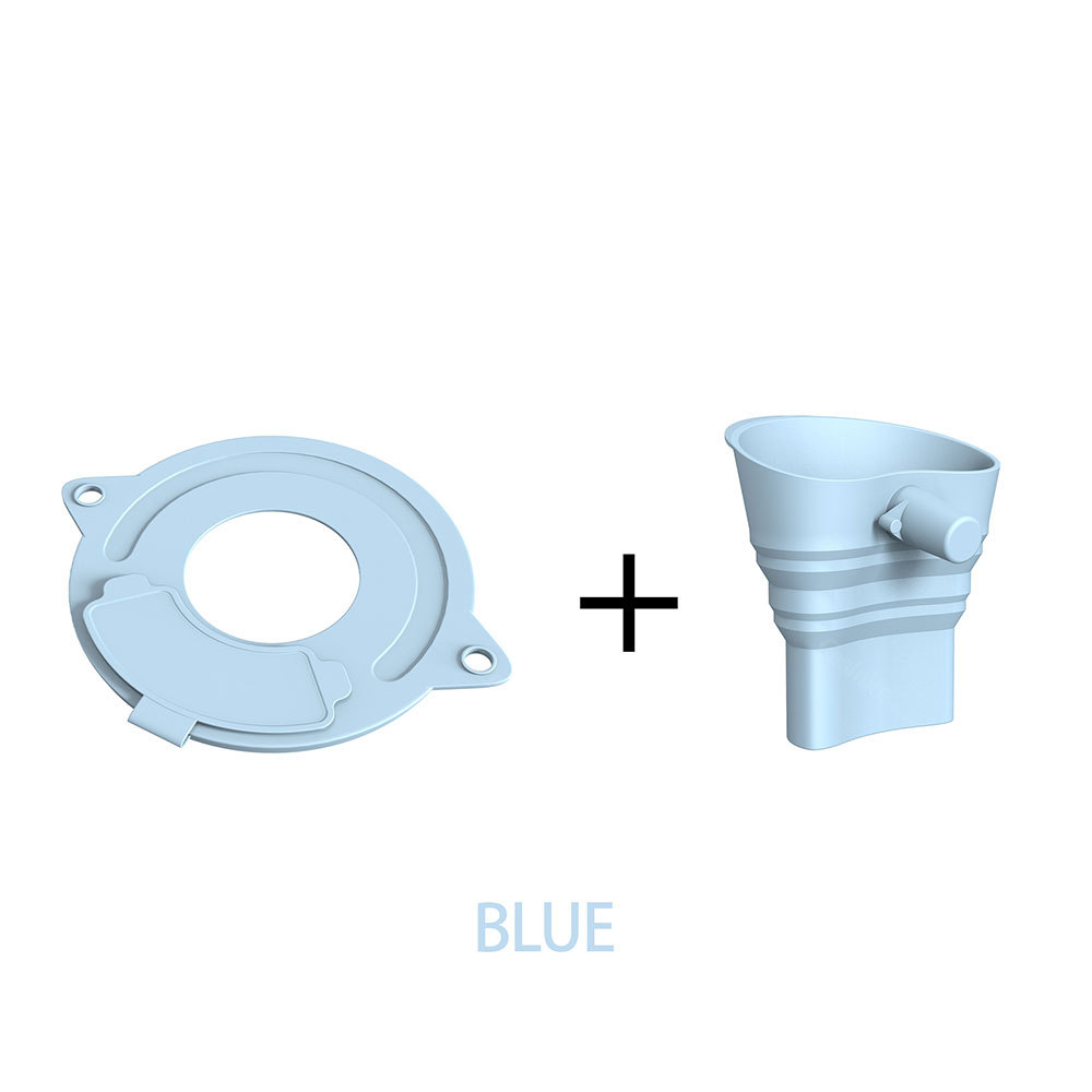 Bleu avec entonnoir à farine
