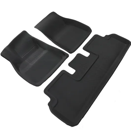 2021Suitable for Tesla Model 3/Y all-weather car floor mat tail mat TPR material XPE floor mat
