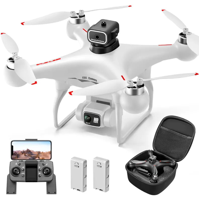 Professional drone with 4k hd dual camera foldable quadcopter helicopter obstacle avoidance portable fpv uav mini drones