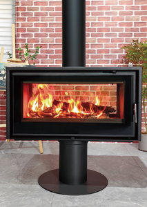 เตาผิงเหล็กหล่อดีไซน์คลาสสิกเตาเผาไม้อิสระแบบทันสมัยเครื่องทำความร้อนในบ้านติดทนนานสำหรับวิลล่าฟืน - Product Image 2