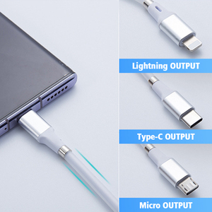 สายชาร์จแม่เหล็ก USB Type C ยาว1เมตรขดลวดในตัว5A กล้องติดรถยนต์ระบบ Android ใช้คอมพิวเตอร์กล่องถักเปีย - Product Image 6