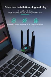 Drive Free 1300M Enhanced 5G Dual Band Ac 600 Mbps USB <strong>Computer</strong> Wifi Receiver <strong>Network</strong> Transmitter <strong>Wireless</strong> <strong>Network</strong> Card - Product Image 6