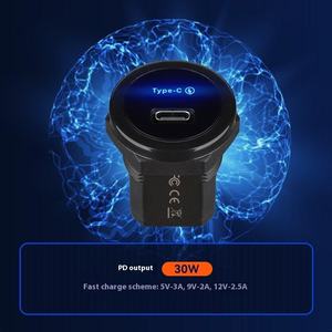 カスタムOEMミニ急速充電カーチャージャー携帯電話車両タイプCインターフェース充電器12-24V PD - Product Image 2