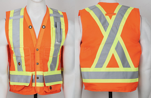 反光安全服反光背心建筑夹克高能见度工作安全反光安全背心 - Product Image 4