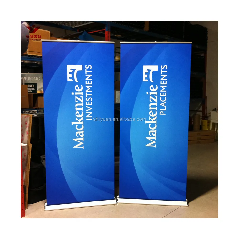 In alluminio Roll up Banner espositore retrattile Poster Banner promozionali bandiere e striscioni pubblicitari