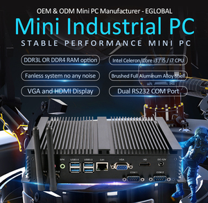 Fanless Industrial Mini Pc Win7 XP Linux 12V <strong>Embedded</strong> Box Pc <strong>Computer</strong> C-Eleron 1007U Tiny <strong>Computer</strong> - Product Image 2