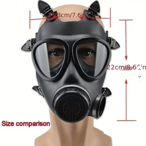 Multi-<span class=keywords><strong>Gas</strong></span>-und Dampf partikel filtration maske in Industrie qualität mit Filtern Notfall-Voll gesichts gasmaske - Product Image 1