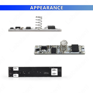 6A LED Light Built-in Touch Sensing ON/OFF Controller DC 12V 24V 1CH Bare Board 10-100% dimmerabile per COB Single Color Lamp Strip