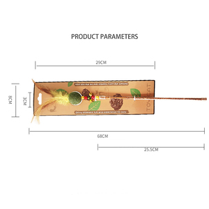 Interactive <strong>Cat</strong> Toys <strong>Cat</strong> Wand String Toys Glitter Feather Spring <strong>Cat</strong> Teaser Stick for Pets <strong>Playing</strong> With <strong>Catnip</strong> - Product Image 3