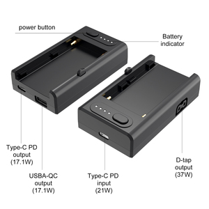 ZGCINE-Adaptador de corriente de salida múltiple, placa adaptadora de batería de carga rápida np-f NP-F550 F750 F970, cargador de batería, salida de D-TAP - Product Image 3