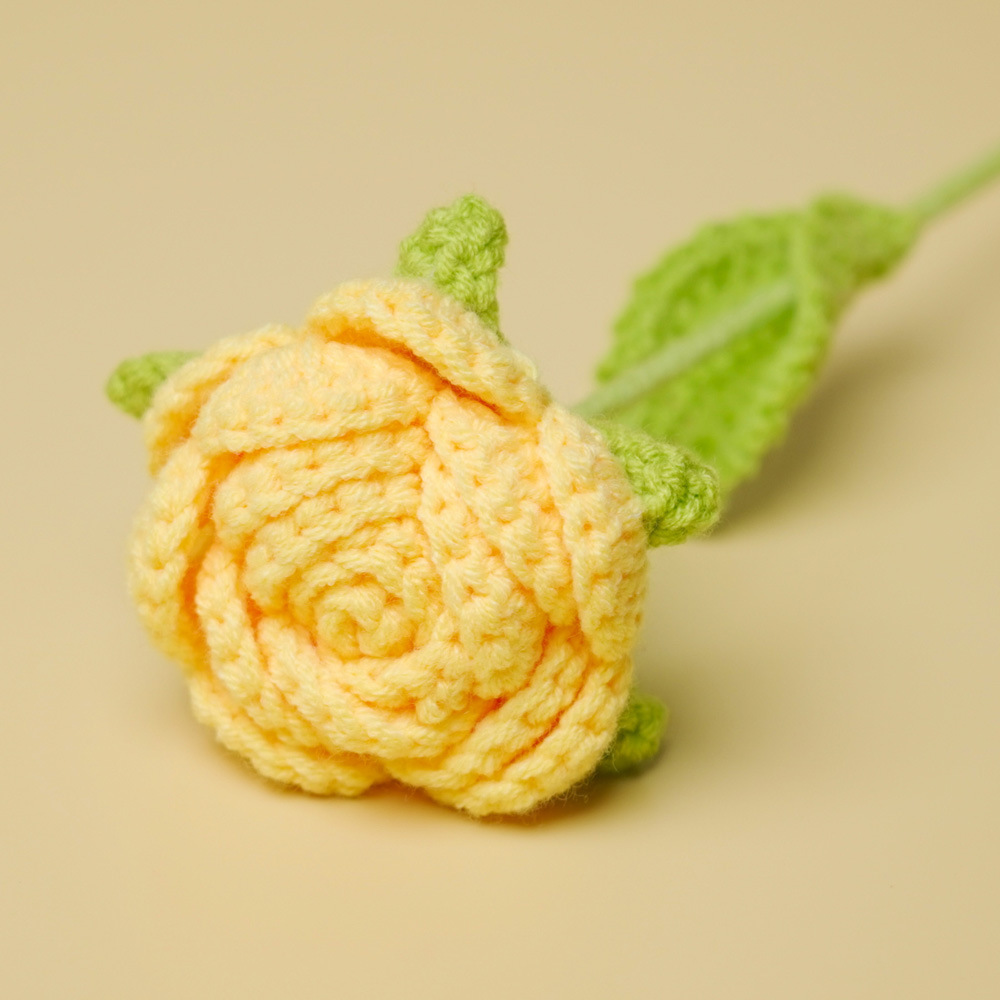 Una flor amarilla terminada.