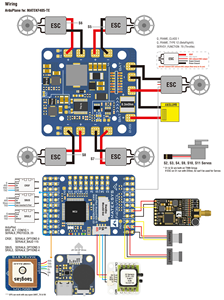 Matek MATEKSYS F405-VTOL STM32F405RGT6 Контроллер полета встроенный OSD MicroSD слот для карт 2 ~ 6S для FPV RC дронов мультиротор - Product Image 4