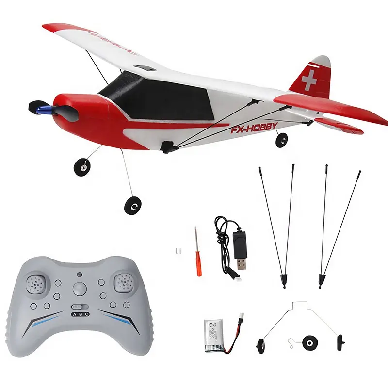 172 na 2.4 Sonic G 3CH 6G Gyro fırçasız akrobasi uçan 3D radyo kontrol uçak RC J3 eğitmen yavru uçuş stabilizasyon