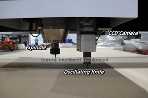 Máquina CNC multifunción 3 en 1, cuchillo oscilante, corte en V, cámara CCD, husillo de 6kw, máquina cortadora de enrutador CNC de madera - Product Image 2
