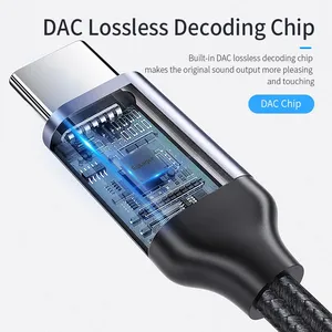 Essager Type c <strong>to</strong> 3.5mm Jack Headphone Adapter <strong>USB</strong> C <strong>to</strong> 3.5 mm Audio Aux Cable for Huawei P30 P20 Pro Xiaomi Mi 9 8 Oneplus 7 7t - Product Image 4