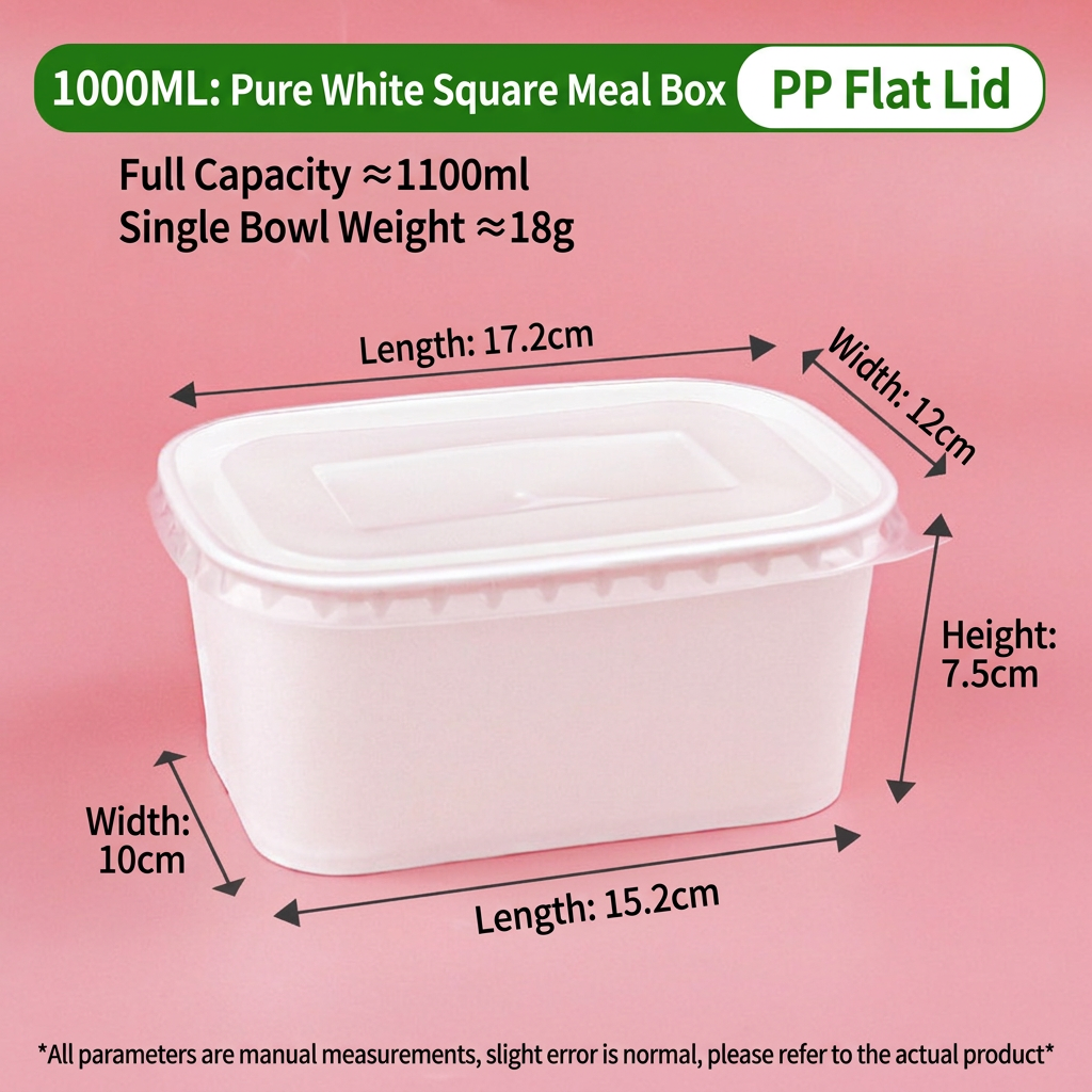pure white 1000ml bowls