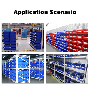 Nhiệm Vụ Nặng Nề <span class=keywords><strong>Stackable</strong></span> Bộ Phận Hộp Lưu Trữ Gia Cố PP Chất Liệu Tùy Chỉnh Cho Kho Bán Lẻ Phần Cứng Tổ Chức - Product Image 4