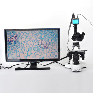 Microscopio biológico trinocular HAYEAR 1600X, microscopio biológico de gran aumento con adaptador de montaje C, etapa XY para laboratorio - Product Image 6