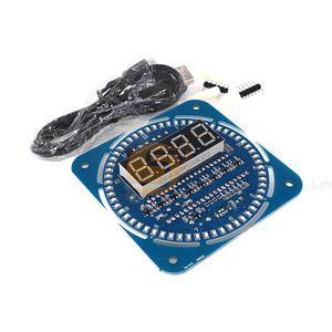 Rotierende LED-Anzeige für kreative elektronische DIY-Uhr mit DS1302-Uhr und Temperatur anzeige