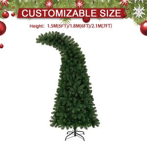 Yüksek kalite özel zarif PVC masa Mini kapalı kullanım için çarpık boyun noel ağacı - Product Image 2