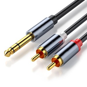 6.5毫米至双RCA音频电缆红色和白色扬声器转换电缆，适用于电话和计算机30m长VGA连接器类型 - Product Image 6