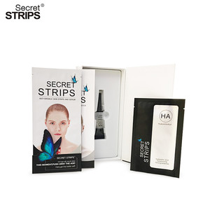 Özel kozmetik doğal güzellik yüz Anti-Aging alın bakımı için maske yaprağı jel şeritler kollajen kristal yüz maskesi - Product Image 3