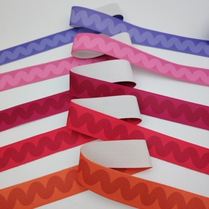 Banda de cintura elástica Impresión de poliéster Logotipo de nailon Patrón de color personalizado Correas impresas para imprimir - Product Image 4
