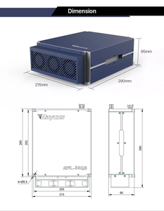 Raycus光纤激光打标电源RFL-P100Q 100w，220v，用于数控激光切割机零件 - Product Image 2