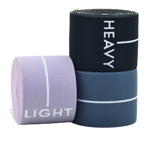 Custom 6 cm alta qualidade inquebrável de alta resistência Nylon borracha Jacquard banda elástica para fitness bandas de resistência elástica