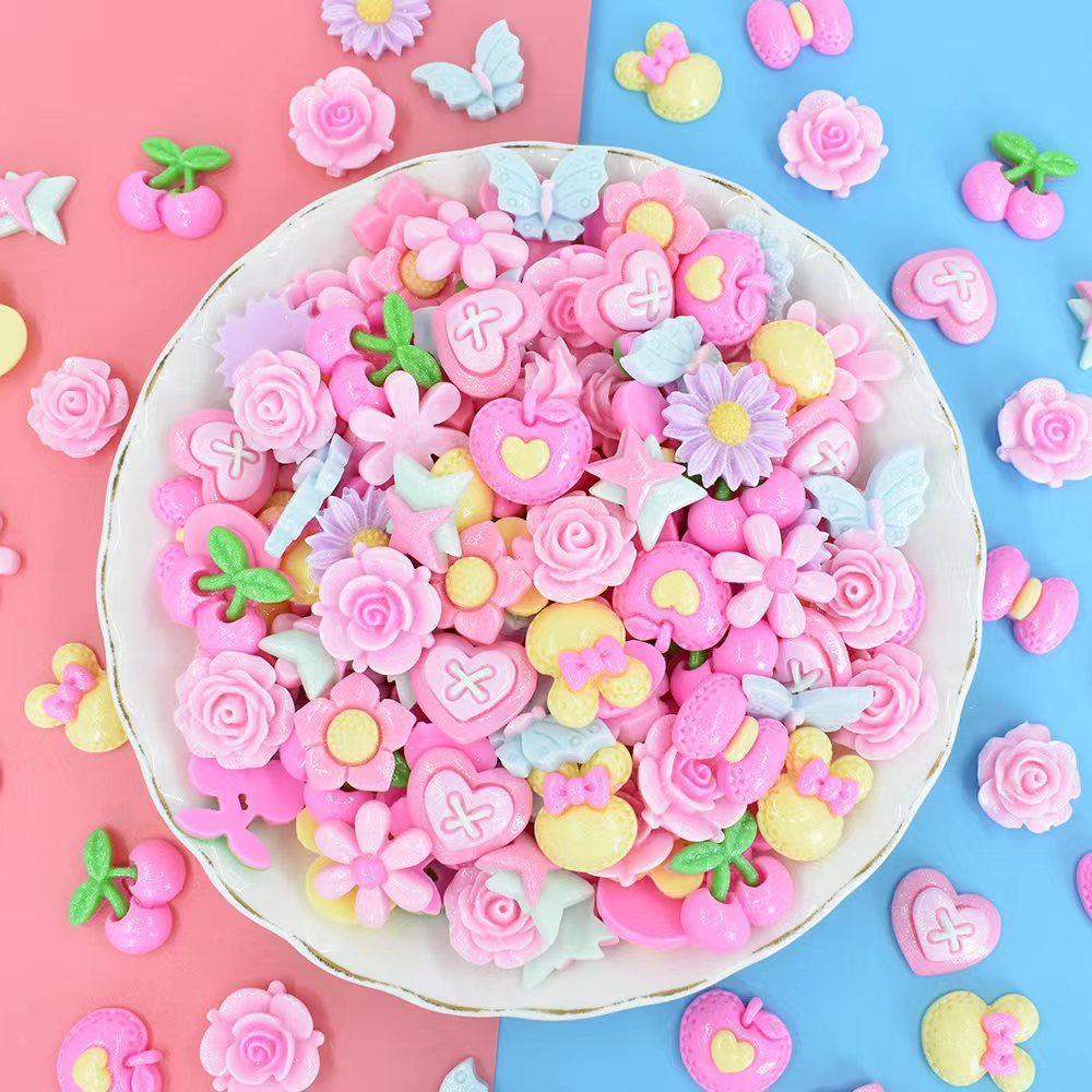 Miscela per biscotti a forma di fiore con glitter fini A4