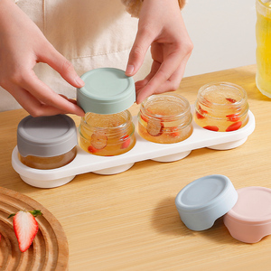Cuenco de almacenamiento de vidrio estilo color, caja de almacenamiento de alimentos frescos sellada con tapa para contenedor de almacenamiento de Nido de Pájaro - Product Image 6