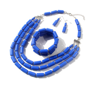 Women's Fashion Gold Plated Beaded <strong>3</strong>-Piece Layered Necklace Set Romantic Style <strong>Chain</strong> Necklace - Product Image 6