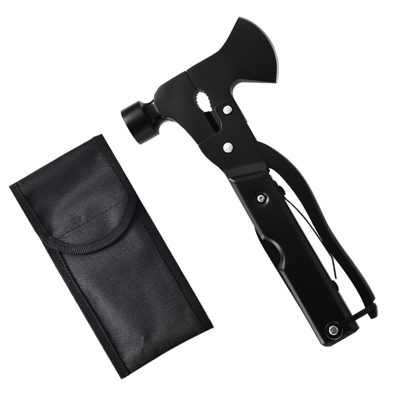 Axe Hammer Black Aluminum handle with Nylon Pouch