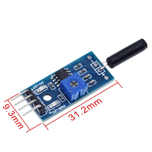 Das normaler weise offene Alarms ensor modul des Vibrations schalters SW18010P wird für Arduino verwendet - Product Image 2