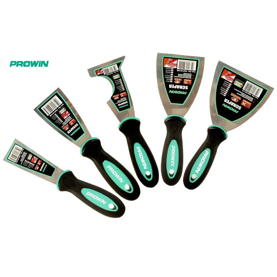 PROWIN Putty Knives Handle Scraper Carbon Steel Plastic Handle Putty Knife Scraper