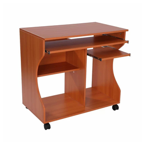 Escritorio con carrito de madera moderno para el hogar y la Oficina con ruedas y cajones - Product Image 6
