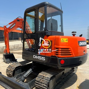 5吨二手斗山DH55履带式挖掘机待售，斗山DH55 DH55-V DH60 DH35 DX60，大宇太阳能55小型挖掘机待售