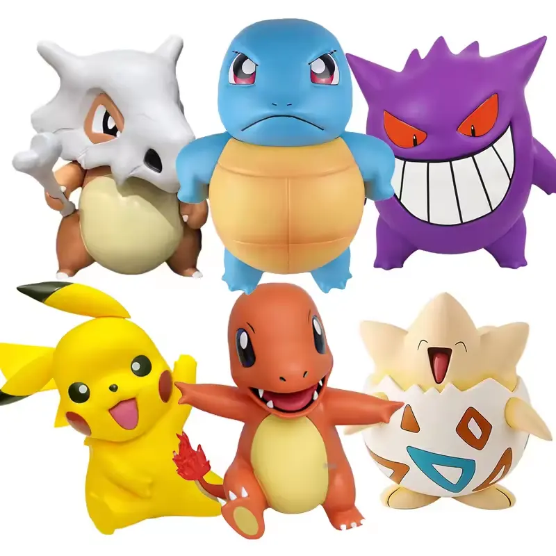 Hot Selling 40cm PVC Pokemoned Highly Restored 1:1 Turtle Big Size Squirtle Anime Figure Collection Decoration Model Toys