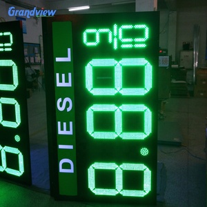 Di controllo remoto esterno 7 segmenti digitale del prezzo del gas numero di display a Led dello schermo cartello