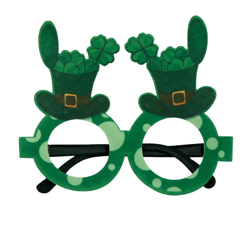 Disfraz de San Patricio, conjunto de recuerdo de fiesta de Día de San Patricio, collar de trébol verde, gafas, Kiss Me, I am Irish, Sash Saint Patrick