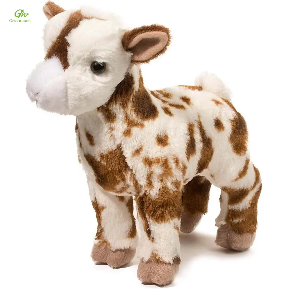 Greenmart-peluche suave personalizado para bebés, granja de cabras, oveja, Animal de peluche para niños, venta al por mayor